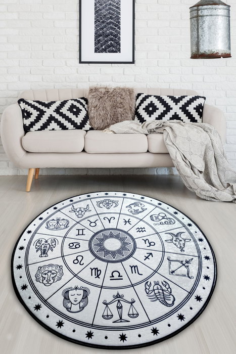 Conceptum Alfombra Horoscope Beyaz Multicolor 100 cm